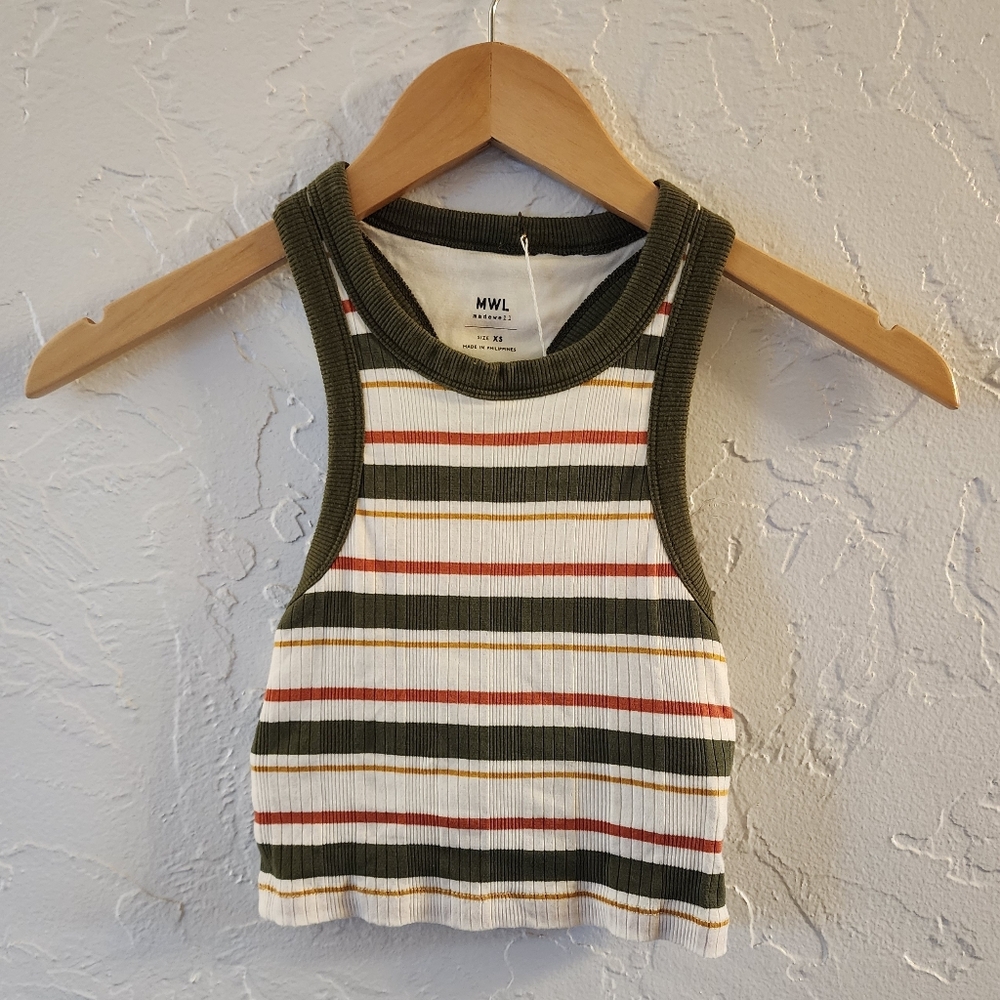 Madewell Variegated Rib Crop Tank